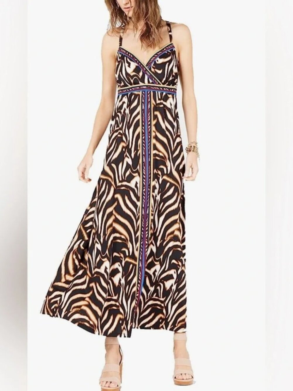INC Concepts  Tiger Print Sleeveless V-neck  NWT